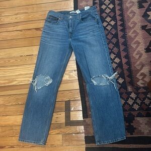 Levi’s low pro straight blue denim jeans